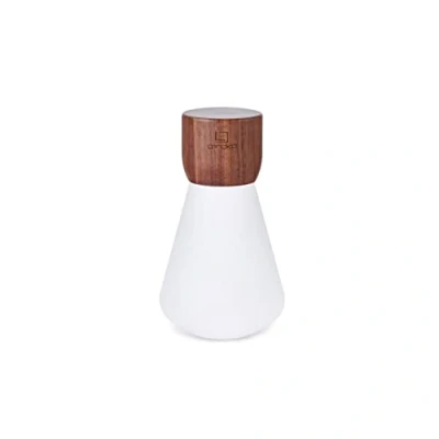 Image of Gingko Pentagon Desk Dimmable 7 Colour Changing RGB LED Bulb with Non Fragile Acrylic Glass and FSC Certified Wood, Mood Light, USB C Charging, Touch Control,Gift Box (Mini, Walnut)
