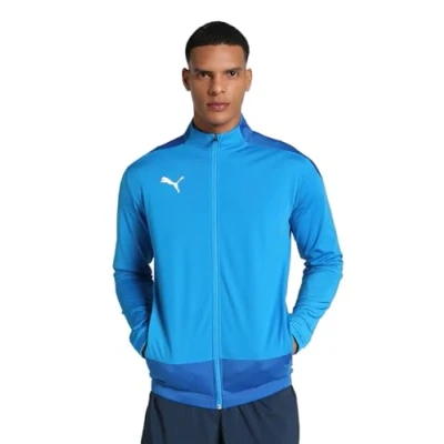 Image of PUMA Men&#039;S Team Goal 23 Training Jacket Track, Electric Blue Lemonade Power Blue, Xx Large
