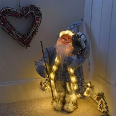 Image of Three Kings Inlit Father Christmas Grey Large