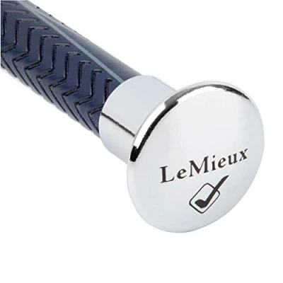 Image of LeMieux LeGrip Schooling Whip 100cm in Navy Horse Riding Stick for Equestrian Training Light Polycarbon Shaft and Balanced Soft PU Grip Handle