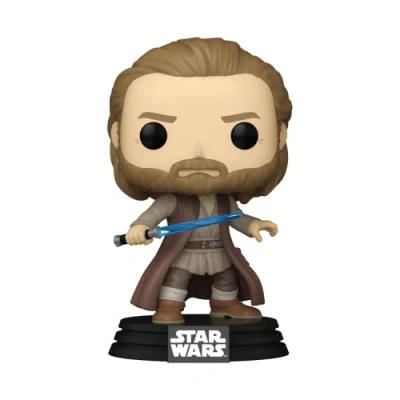 Image of Funko POP! Vinyl: Obi Wan Kenobi Battle Pose Jasper Star Wars Collectable Vinyl Figure Gift Idea Official Merchandise Toys for Kids &amp; Adults TV Fans Model Collectors