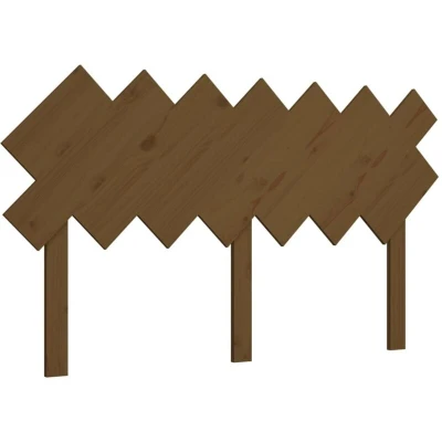 Image of vidaXL Bed Headboard Honey Brown 151.5x3x81 cm Solid Wood Pine
