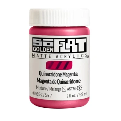 Image of Golden : SoFlat Matte Acrylic Paint 59ml Quinacridone Magenta