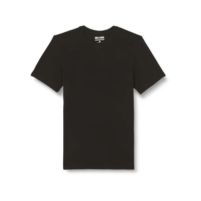 Image of ONLY &amp; SONS Men&#039;s Onstheo Reg Bamboo T Shirt, Pack of 2, Noos, Black/Pack: 2 Black, XL