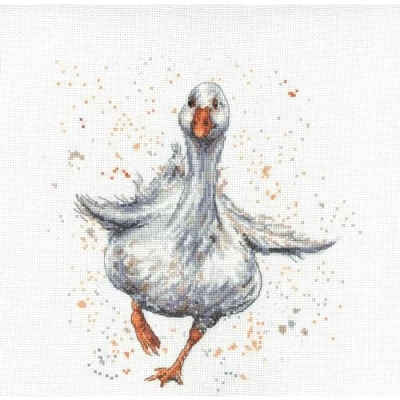 Image of My Cross Stitch Bree Merryn Counted Kit Daphne The Duck, 9 1/2 x 3/4 inches