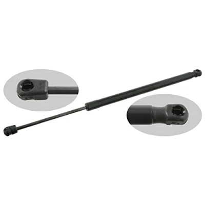 Image of 1T0827550A, 1T0827550B, 1T0827550C Tailgate strut FEBI BILSTEIN 27673 770N 505mm both sides VOLKSWAGEN: Touran I