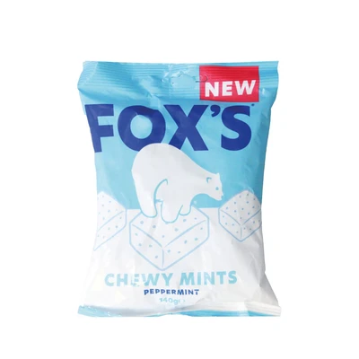 Image of Foxs Chewy Mints Peppermint 140g Bag (Pack of 13) FOFOX025