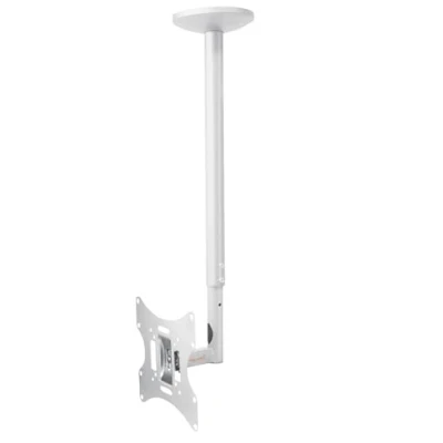 Image of myWall HL4 2WL Height Adjustable Ceiling Mount for Flat Screen TVs 23 42 Inches (58 107 cm) up to 30 kg White