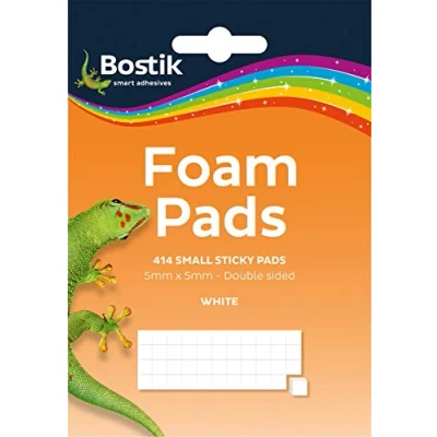 Image of Bostik Sticky Foam Pads Pack of 414 White 805958 x 12 Packs