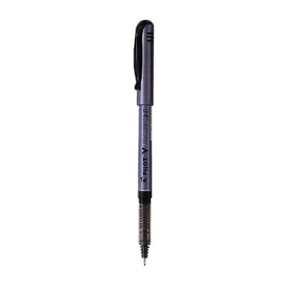 Image of Pilot Felt Tip Pens Pack of 3 V razor Point Metal Cased Ultra Fine Black