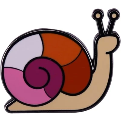 Image of Rainbow Snail Enamel Pin Cute Cartoon Brooch Shirt Lapel LGBT Animal Badge Jewellery for Clothes Hat Backpack Accessory Gifts