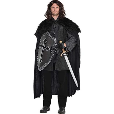 Image of amscan 847451 55 Adult Mens Furry Warrior Cloak