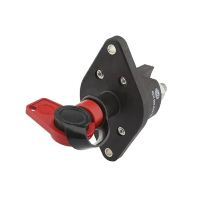 Image of HELLA 6EK 002 843 121 Main Switch, battery Turn knob control 24V Number of connectors: 2 Bolted Normally Open Contact Oval