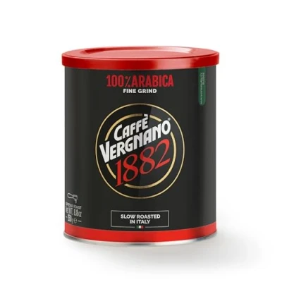Image of Caffè Vergnano 1882 Espresso Ground Tin, 250 g (Pack of 1)