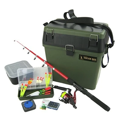 Image of Roddarch Complete Junior Beginners Fishing Kit &amp; Tackle Seat Box Set