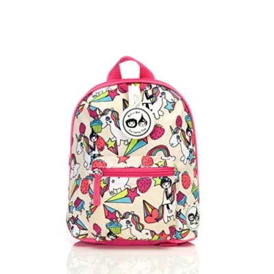 Image of Pink Unicorn Toddler Kids Children Mini Backpack Rucksack With Reins Girl Boy