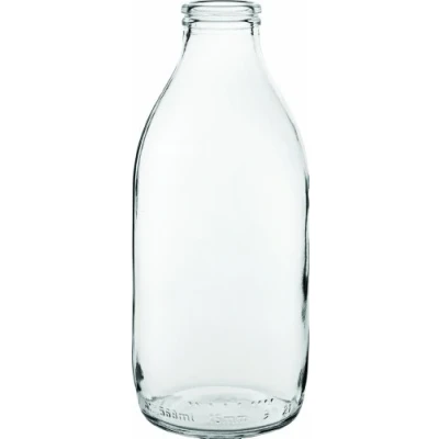 Image of Utopia Pint Milk Bottle 20oz / 580ml Case of 12 Vintage Glass Bottles, Retro Milkman Bottles