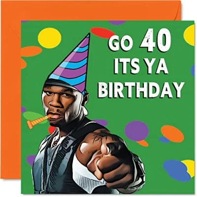 Image of Funny 40th Birthday Cards for Men Women Party Like Happy Card Friend Colleague Auntie Uncle Mum Dad Brother Sister Son Daughter, 145mm x Greeting Bday