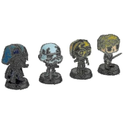 Image of Star Wars pack 4 figurines POP! Movies Vinyl Retro Series 9 cm