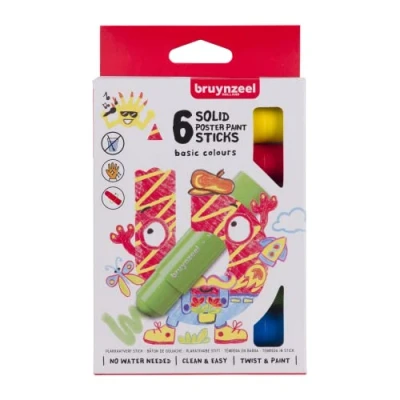 Image of Bruynzeel Poster Basic Paint Sticks 6 Piece Set