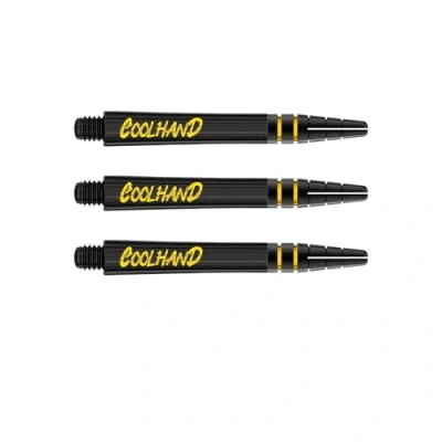 Image of RED DRAGON Luke Humphries Coolhand Nitrotech Dart Stems (Shafts) Black Medium 2 Sets Per Pack (6 Shafts in total)