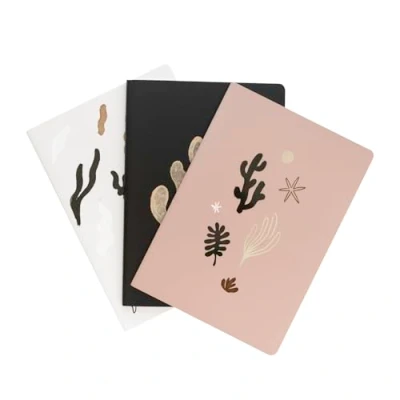 Image of Kokonote Pack Of 3 A5 Notebooks Kalima Notebook, A5, Notepads Notepad, Sketchbook Cute Stationery, Gifts,