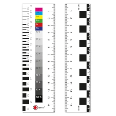 Image of iSecur Set of 2 Expert Rulers Magnetic I 15 cm Appraiser Documentation Aid Gap Measure Crack Ruler Car mag_282