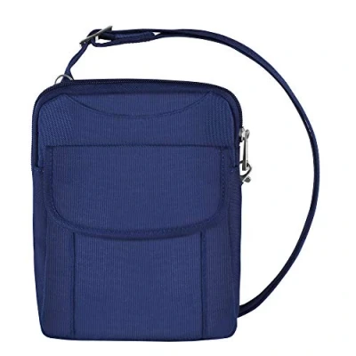 Image of Travelon Anti Theft Signature Slim Pouch (Blue Exclusive Color)