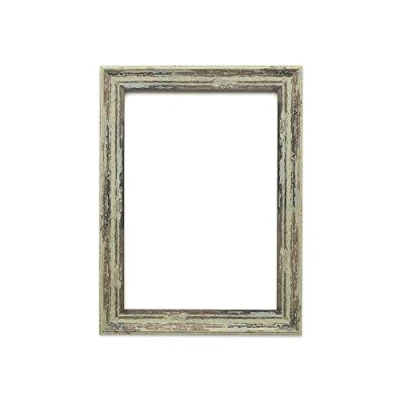 Image of Industrial Vintage looking Shabby Chic/Camouflage Picture/Photo/Poster frame Moulding measures 32mm wide and 18mm deep Spoon Green Distressed A4 Size