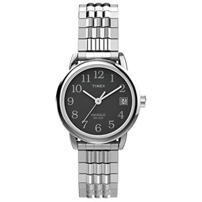 Image of Timex Women&#039;s Easy Reader 25mm Quartz Stainless Steel Strap, Silver, 12 Casual Watch (Model: TW2V467009J)