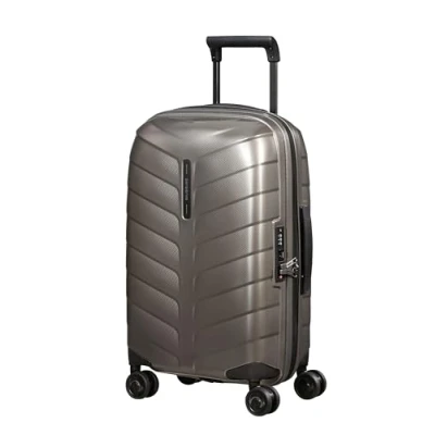 Image of Samsonite Attrix Spinner S, Expandable Carry On Luggage, 55 cm, 38/44 L, Brown (Dune)