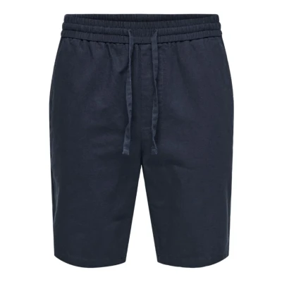 Image of Only &amp; Sons Onslinus Shorts Shorts, Men&#039;s, Size: Small, Dark navy