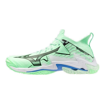 Image of Mizuno WAVE LIGHTNING Neo 3 Volleyball Shoes Mint/Black/Frontier Blue Women/Men Size 9,5