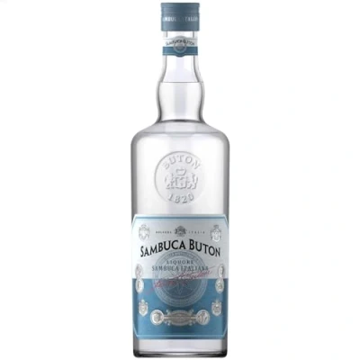 Image of Sambuca Buton 70cl Italian Premium Sambuca, Created from the Fusion of Green Anise and Star Anise, 43% ABV.