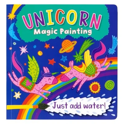 Image of Quickdraw Unicorn Magic Painting Pad Kids Art Craft Activity Set Water Paint No Mess Paints For Children