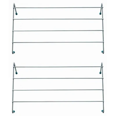 Image of Wilsons Direct 4 Bar Radiator Metal Airer Towel Holder Clothes Dryer Drying Rack Rail (2 x Airer)