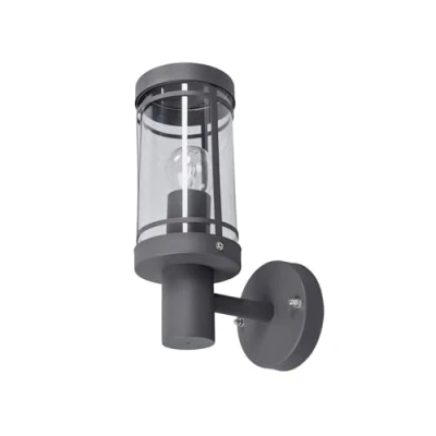 Image of Lindby Outdoor Wall Light &#039;Djori&#039; (Modern) in Black Made of Stainless Steel (1 Source, E27) from lamp for Exterior/Interior Walls, House, Terrace und Balcony
