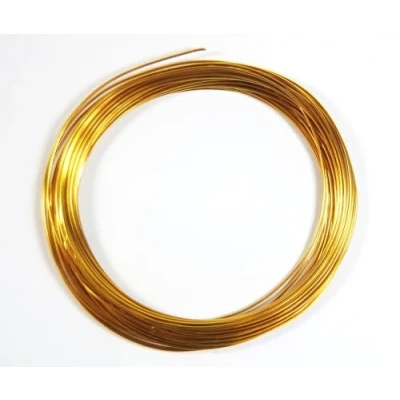 Image of celloexpress Aluminium Craft Wire 1mm x 10m (Diameter Length) GOLDEN ROD