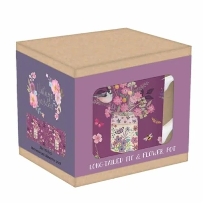 Image of Otter House Long Tailed Tit &amp; Flower Pot Tarka Mug