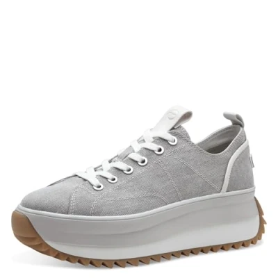 Image of Tamaris Women&#039;s Damen 1 23731 41 Sneaker, lightgrey, 5 UK