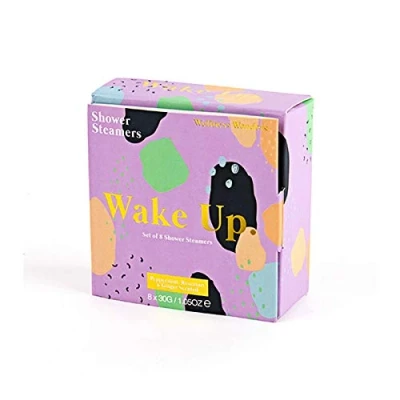 Image of Wake Up Shower Steamers Peppermint, Rosemary &amp; Ginger Scented Wellness Wonders Pack of 8 Bombs Pampering Gift Idea