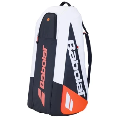 Image of Babolat Pure Strike 4th Gen Racquet Holder x6 Tennis Bag (White/Red)