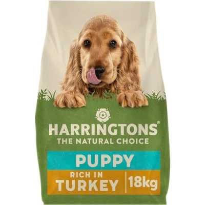 Image of Harringtons Complete Puppy Dry Dog Food Turkey &amp; Rice 18kg Made with All Natural Ingredients