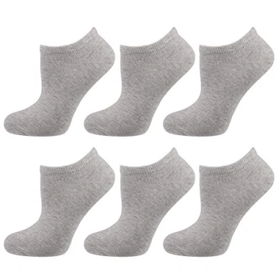 Image of Nur Die Women&#039;s Da. Sneaker Bw 6er Socks, Hellgraumelange, 35 38 (Pack of 6)