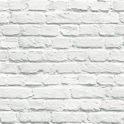 Image of Muriva J66500 Just Like It Painted Brick Wallpaper Rolls White