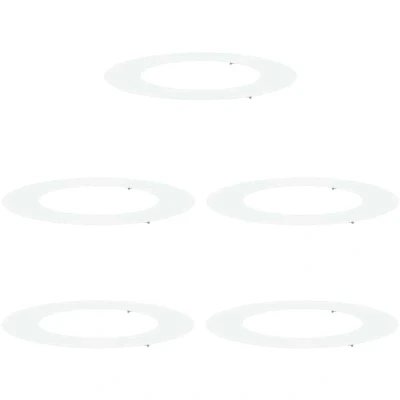 Image of vidaXL Plastic Planter Set White Large Planters