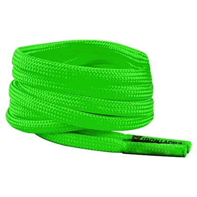 Image of IRONLACE Paracord 550 Boot &amp; Shoe Laces Neon Green 45 Inches 114 cm