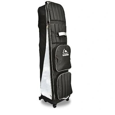Image of Longridge 4 Wheel Golf Travel Cover Black/Silver