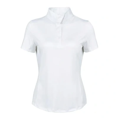 Image of Dublin Ria Short Sleeve Competition Shirt, White, Ladies XXL