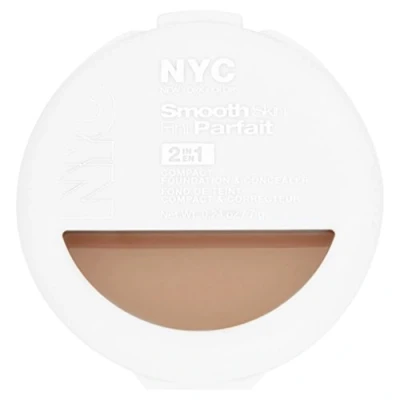 Image of NYC Smooth Skin 2 in 1 Compact Foundation and Concealer, Medium